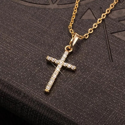 Crystal Cross Necklace