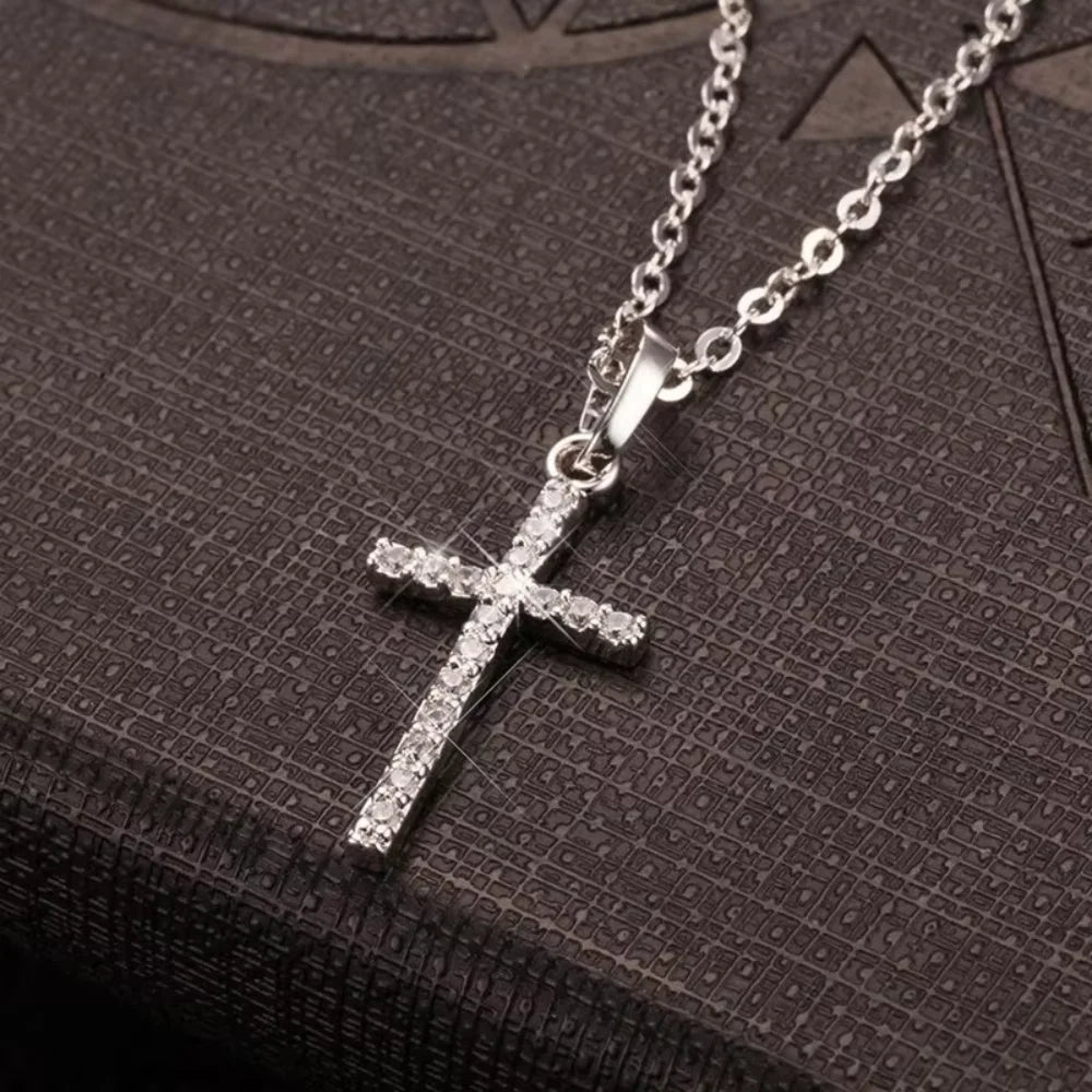 Crystal Cross Necklace