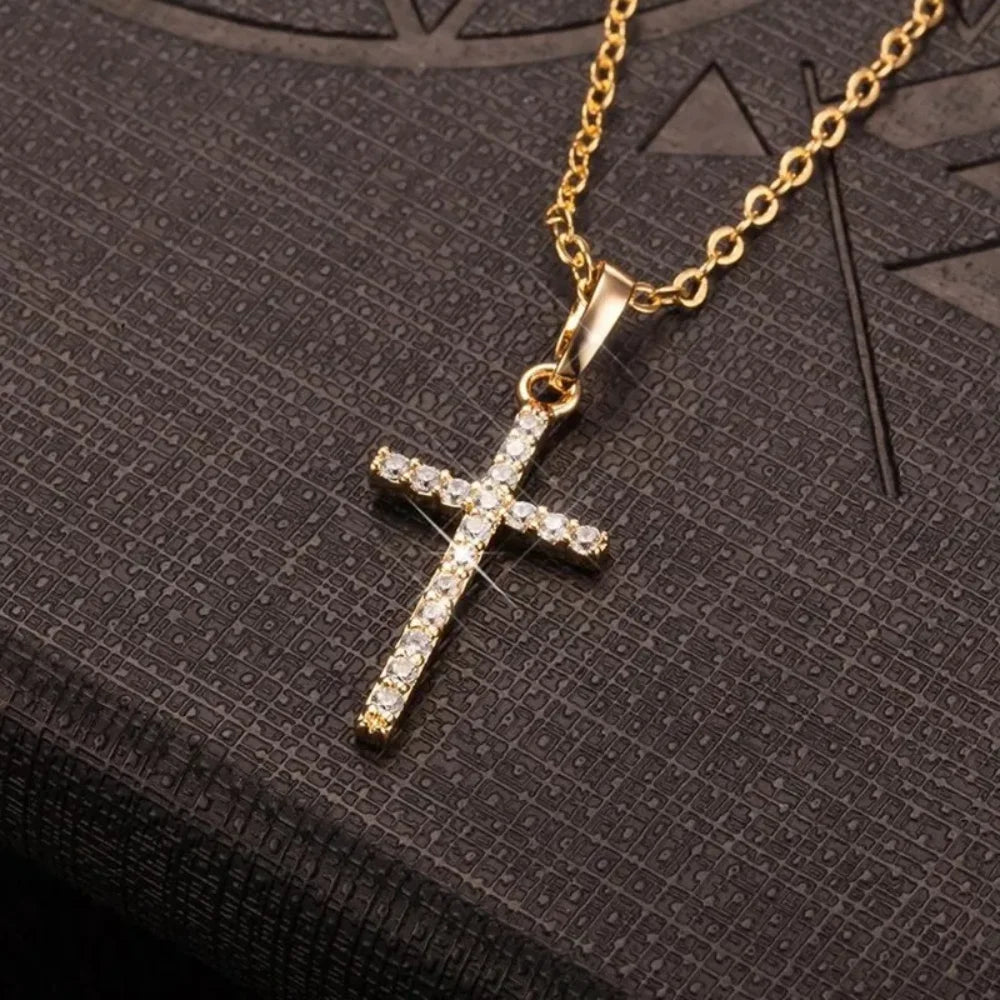 Crystal Cross Necklace