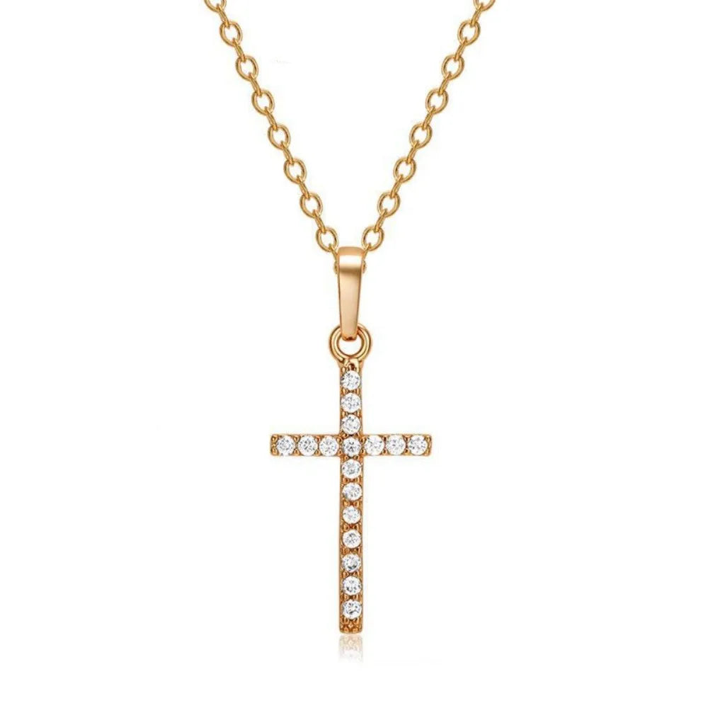 Crystal Cross Necklace