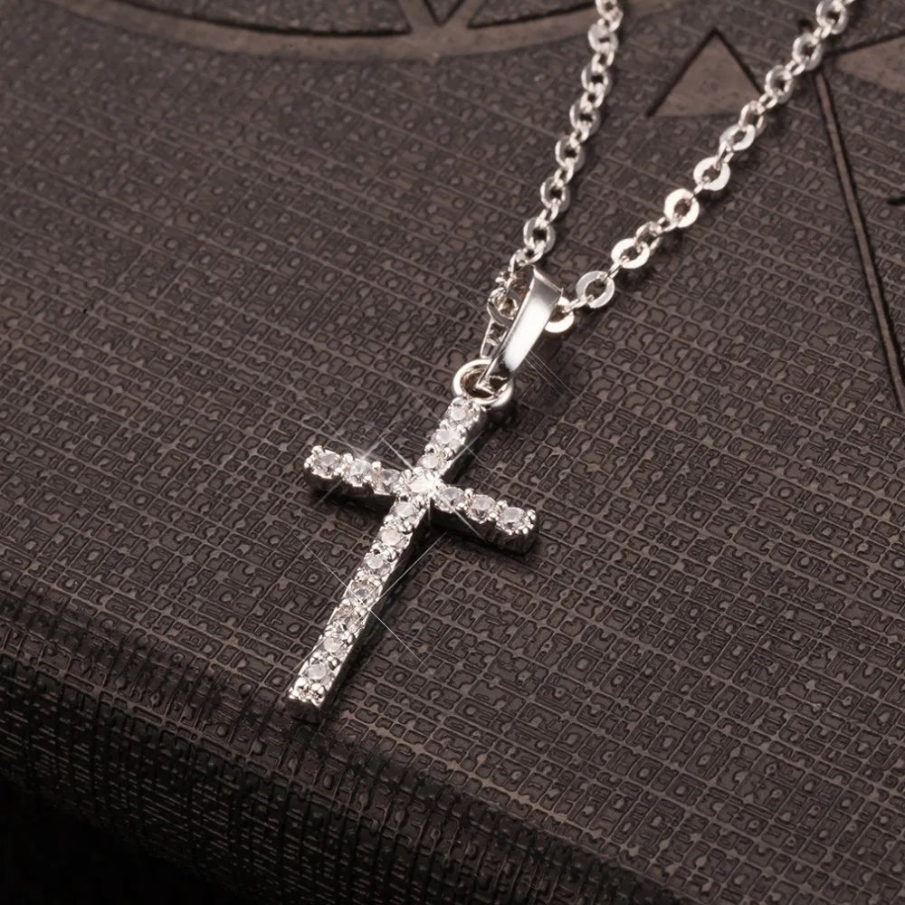 Crystal Cross Necklace